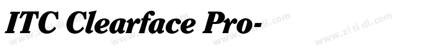 ITC Clearface Pro字体转换